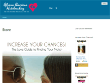 Tablet Screenshot of africanamericanmatchmaking.com